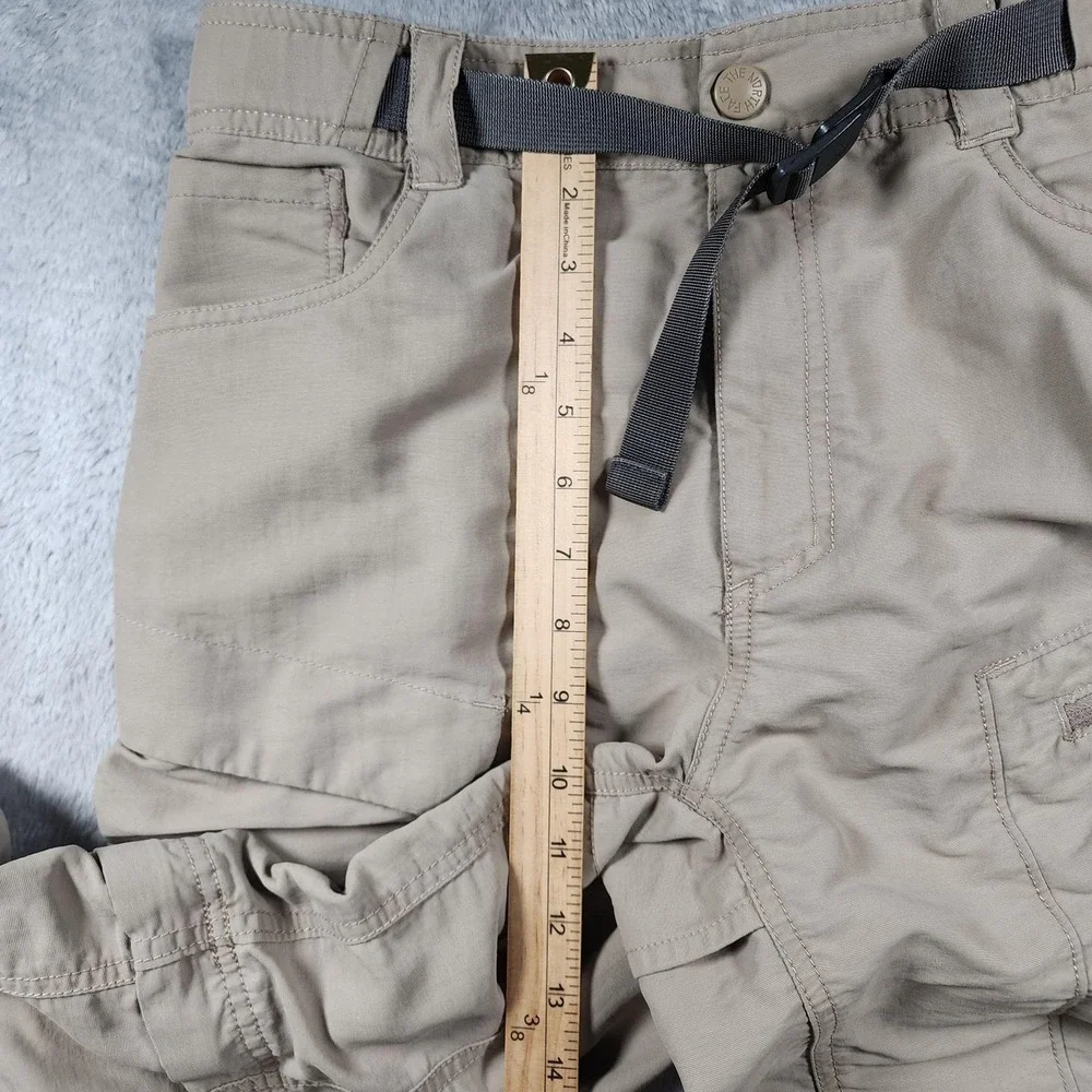The North Face Paramount Trail Pants Mens MT Beige Convertible Zip Off Hiking